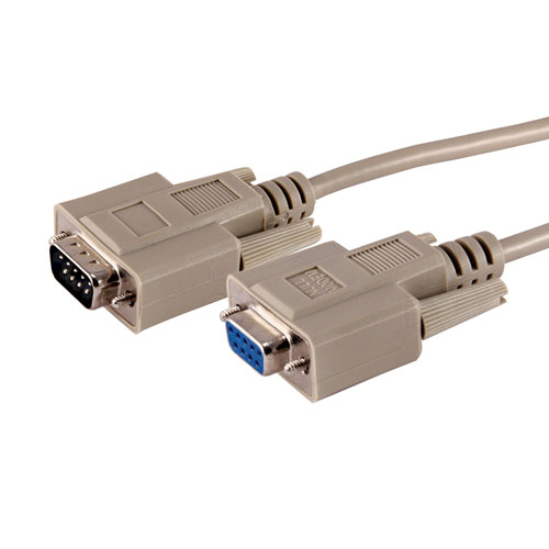 RS-232 Serial Null Modem Cable, DB9M/DB9F, 7.62 m (25 ft)